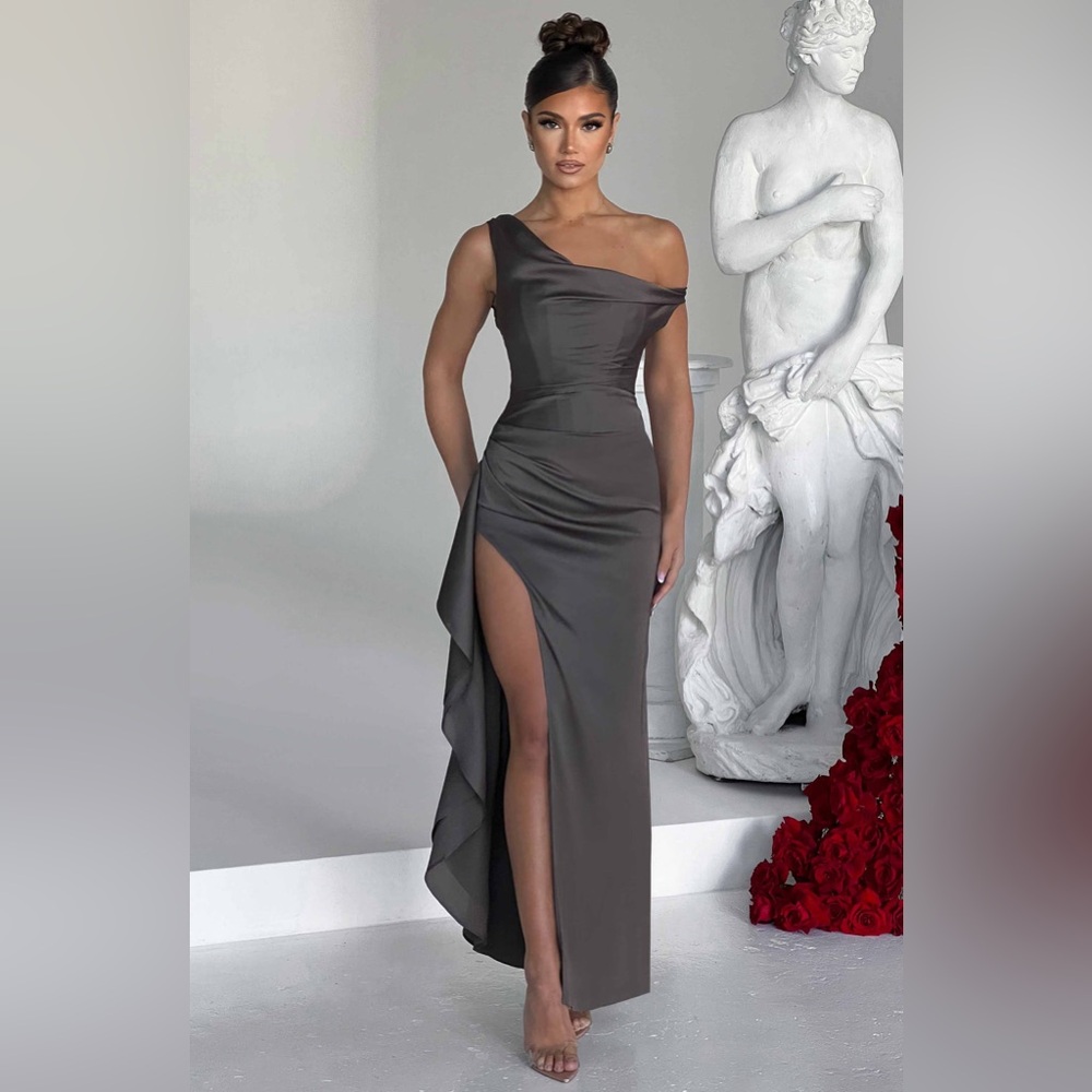 Babyboo grey prom dress